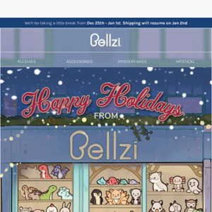 Happy Holidays from Bellzi 🎄