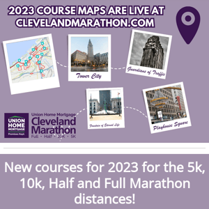 Exciting News! New Courses for the Cleveland Marathon!  ﻿   ﻿ 