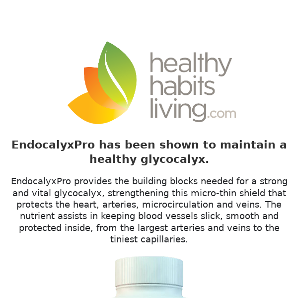 Boost your Vascular health with EndocalyxPro!