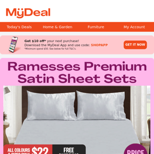 Up to 47% Off Premium Satin Sheets