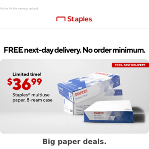 💥 Hot deal awaits! Just $36.99 for 8-reams of paper.