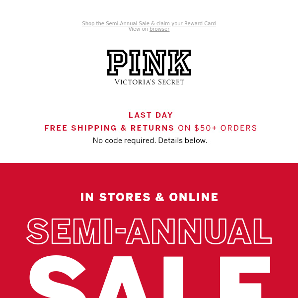 Victoria's Secret - ICYMI, the Semi-Annual Sale is now an extra 25