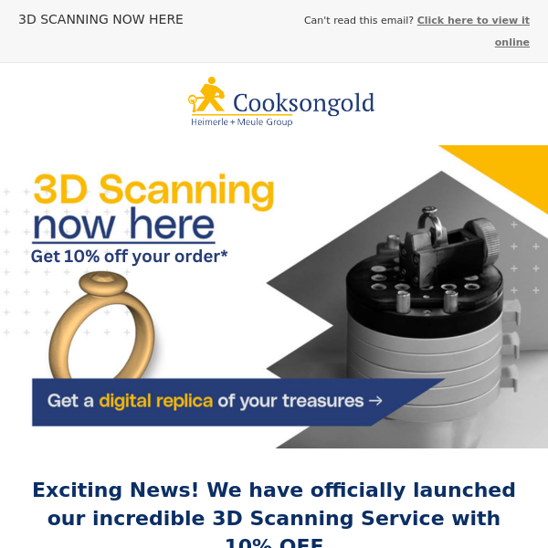 NEW LAUNCH!! 3D SCANNING 10% OFF