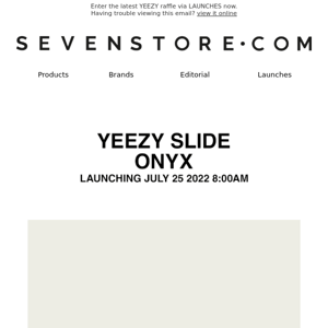 Launching: YEEZY SLIDE 'ONYX'