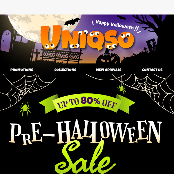 🎃 Pre-Halloween Mega Sale: Up to 80% OFF Everything + New Magic Pop Colors!