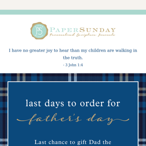 Order by Friday for Father's Day!