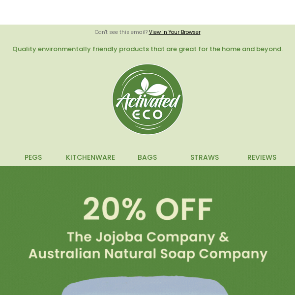 🌿 Enjoy 20% OFF Australian Natural Soap Company & The Jojoba Company