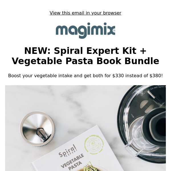 New Bundle Alert: Spiral Expert + Vegetable Pasta Book