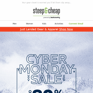 Cyber Monday Sale starts today!
