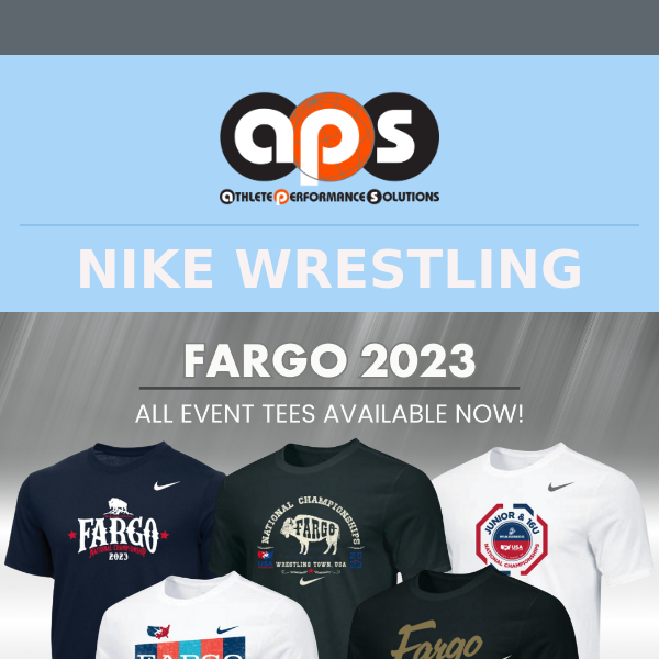 Shop all Fargo 2023 Event Apparel NOW🏆 - Athlete Performance Solutions