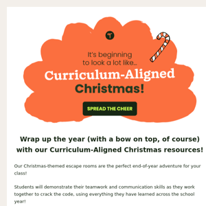 Saved by the (jingle) bell! Christmas resources galore! 🎄