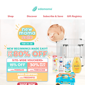 🤱🏻Catch new mama must-haves at special prices!