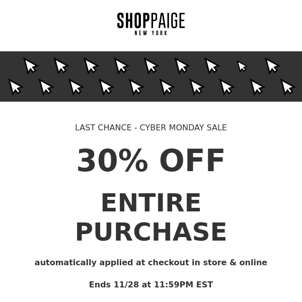 30% OFF SITE WIDE & IN STORE!!!