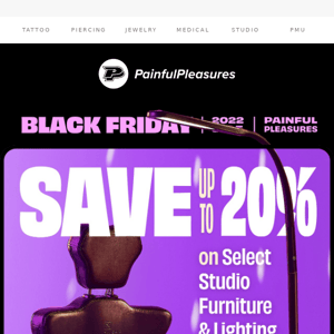 Save up to 20% on select studio furniture