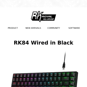New! RK84 Wired in Black