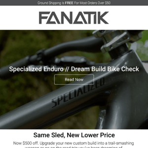 This Enduro frame is $500 OFF