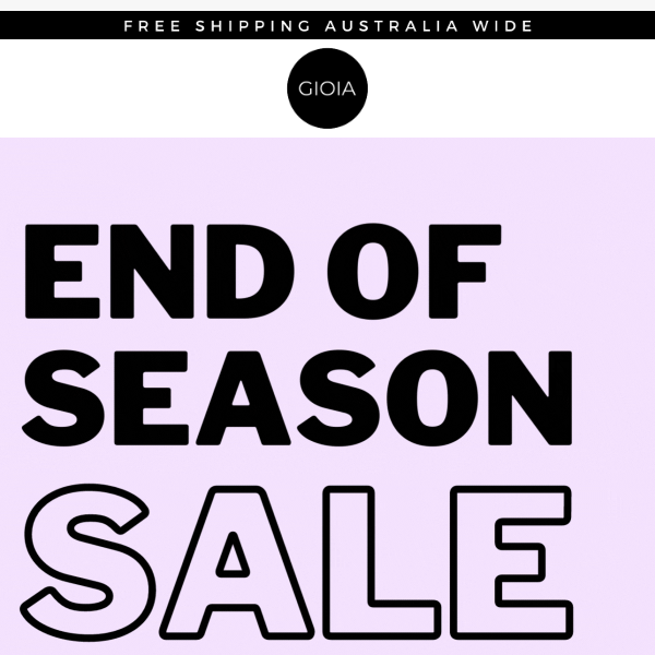 Storewide end of season sale is on 🌟