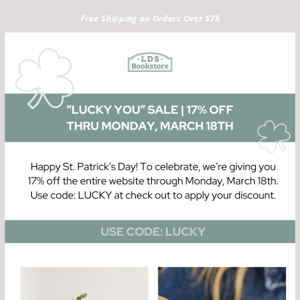 Lucky you! We're having a SALE!