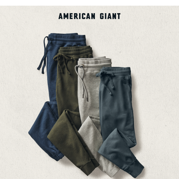Step into American-Made Sweatpants Season with American Giant! - American  Giant