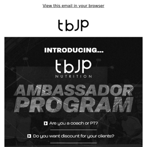 tbJP Ambassador Program