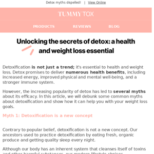 Making sense of detox myths