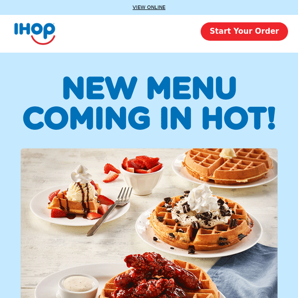 Introducing IHOP’s new menu!