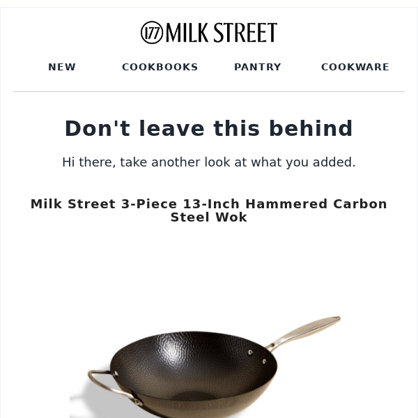 Milk Street 3-Piece 13-Inch Hammered Carbon Steel Wok in 2023