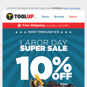 Today Only - Site-Wide Labor Day Sale Discount