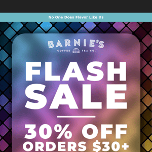 ⚡Flash Sale! 30% Off Orders $30+!