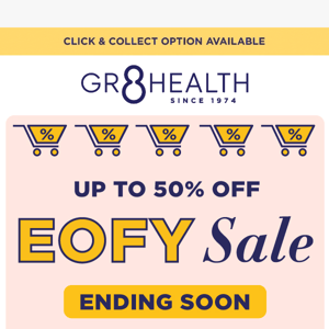 Our EOFY sales are ending! 🔥