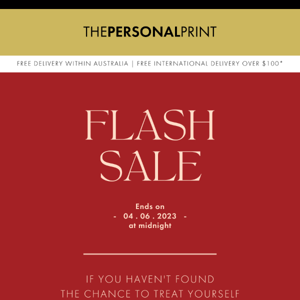 Flash Sale Now Ongoing! 20% Off EVERYTHING