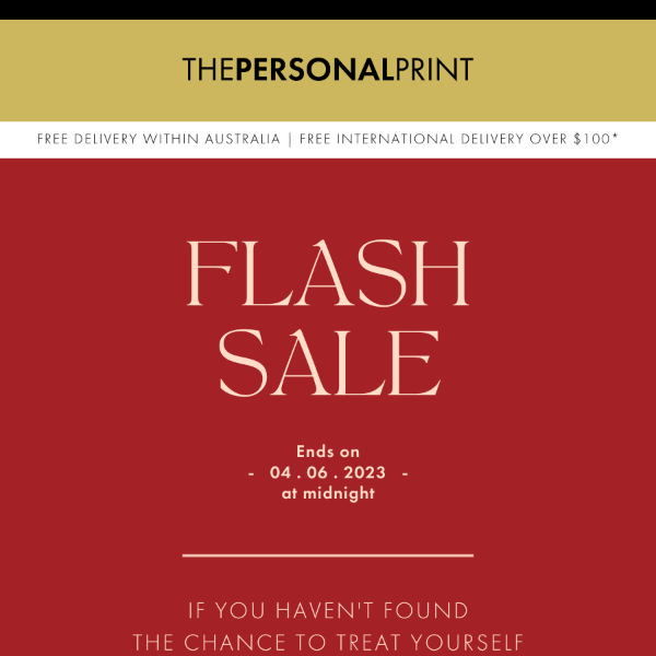 Flash Sale Now Ongoing! 20% Off EVERYTHING