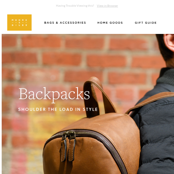 Hard Working, Great Looking: Backpacks