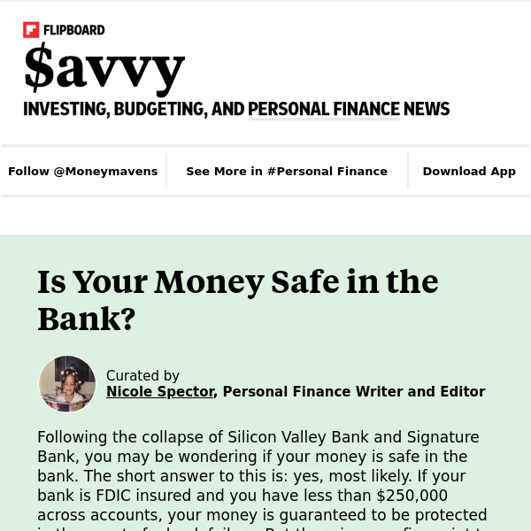 Is your money safe in the bank?