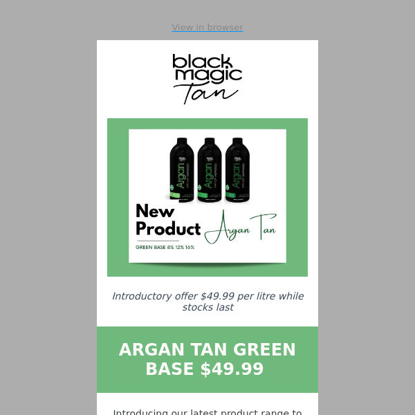 Get Excited! Argan Tan Green Base is here!