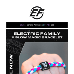 The EF x Slow Magic Bracelet is available now on the Superstore!