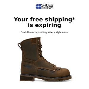 New offer: free shipping expires soon