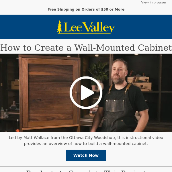 Video Tutorial – How to Build a Wall-Mounted Cabinet