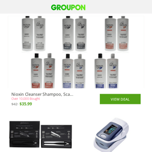 Nioxin Cleanser Shampoo, Sca... | GHD Platinum Plus Styler 1" F... | Fingertip Pulse Oximeter Bloo...