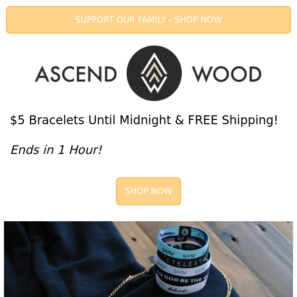 Ends Soon... 😘 $5 Bracelets & FREE Shipping!