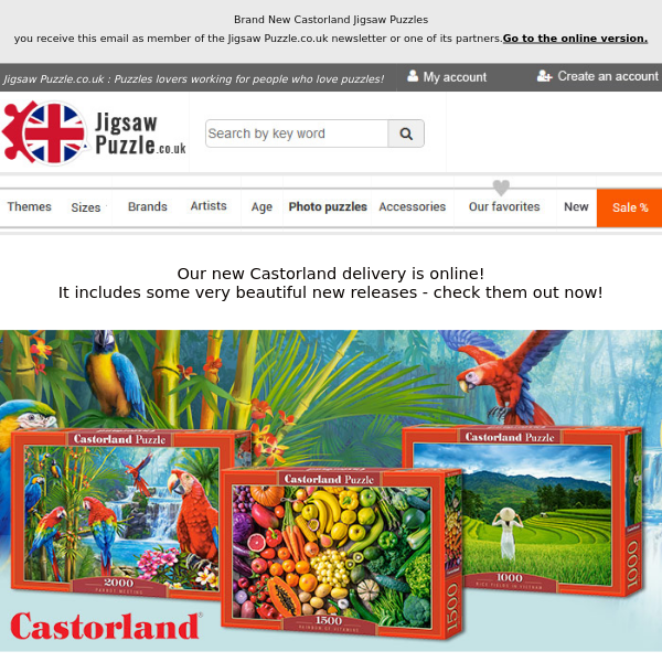 Brand New Castorland Jigsaw Puzzles