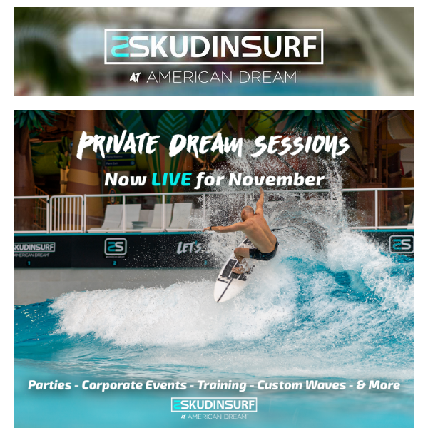 Let's Surf! Make Waves with NEW Sessions