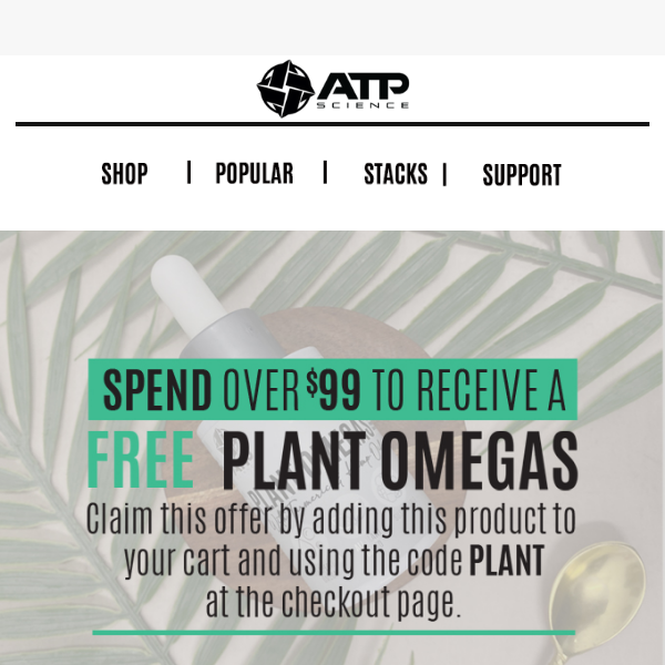🌱 FREE Plant Omegas With Orders Over $99!