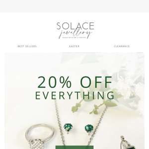 It's your lucky day | 20% off everything!