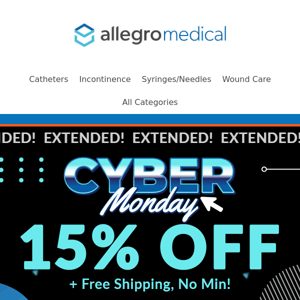 Cyber Monday… Extended!