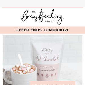 LAST CHANCE! Free Hot Choc with orders over $50✨