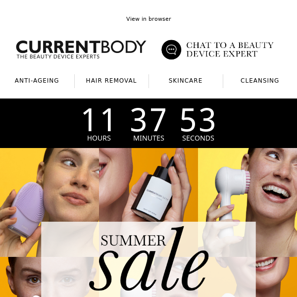 Save on top skincare tools in our Summer Sale