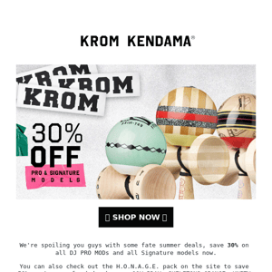 Save up to 50% on the KROM site 😍