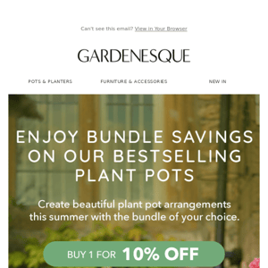 Up to 30% off our bestselling plant pots 🌱