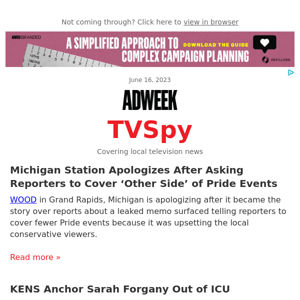 Michigan Station Apologizes After Asking Reporters to Cover ‘Other Side’ of Pride Events